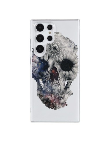 Samsung Galaxy S23 Ultra 5G Case Skull Floral Clear - Ali Gulec