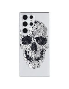 Samsung Galaxy S23 Ultra 5G Case Skull Doodle Clear - Ali...