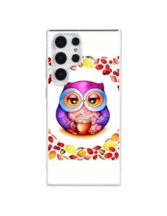 Coque Samsung Galaxy S23 Ultra 5G Chouette Automne -...