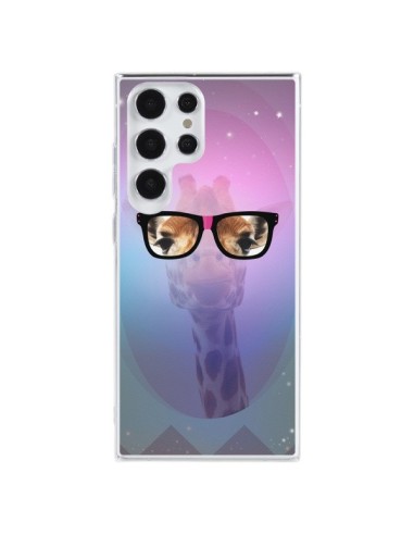 Coque Samsung Galaxy S23 Ultra 5G Girafe Geek à Lunettes - Aurelie Scour