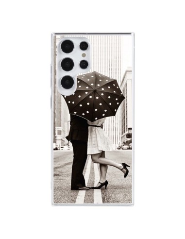 Coque Samsung Galaxy S23 Ultra 5G Secret under Umbrella Amour Couple Love - Asano Yamazaki