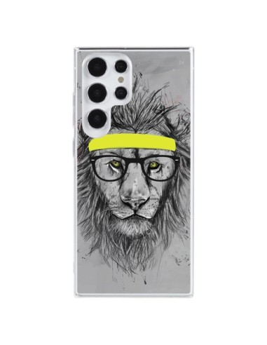 Coque Samsung Galaxy S23 Ultra 5G Hipster Lion - Balazs Solti