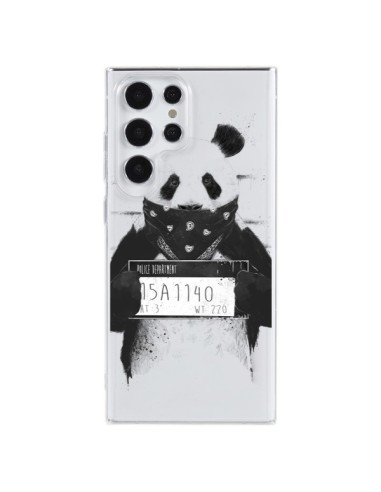 Coque Samsung Galaxy S23 Ultra 5G Bad Panda Transparente - Balazs Solti