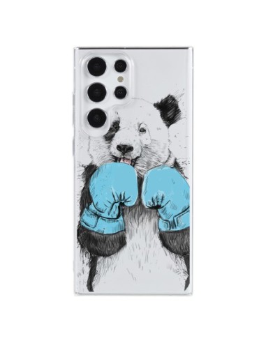 Coque Samsung Galaxy S23 Ultra 5G Winner Panda Gagnant Transparente - Balazs Solti