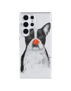 Coque Samsung Galaxy S23 Ultra 5G Clown Bulldog Dog Chien...