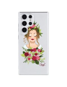 Cover Samsung Galaxy S23 Ultra 5G Donna Occhi Chiusi...