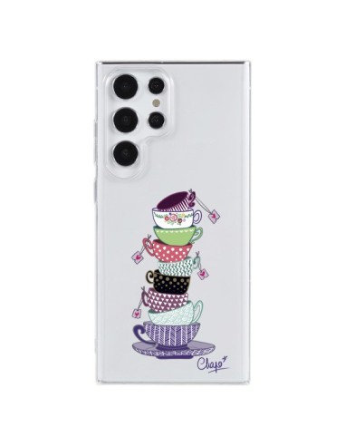 Cover Samsung Galaxy S23 Ultra 5G Tazza da Té Trasparente - Chapo