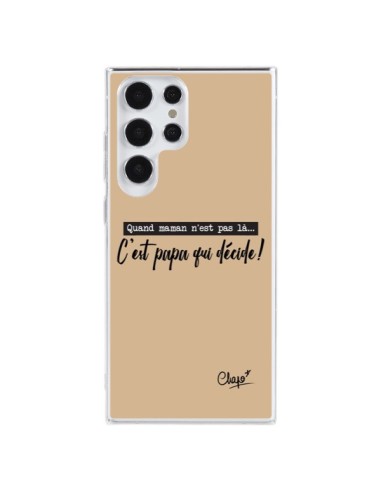 Samsung Galaxy S23 Ultra 5G Case It’s Dad Who Decides Beige - Chapo