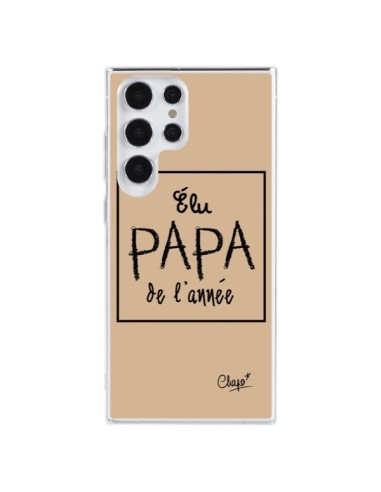 Coque Samsung Galaxy S23 Ultra 5G Elu Papa de l'Année Beige - Chapo