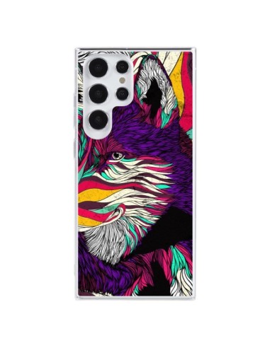 Coque Samsung Galaxy S23 Ultra 5G Color Husky Chien Loup - Danny Ivan