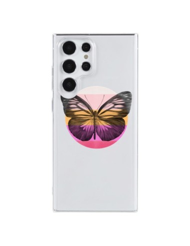 Coque Samsung Galaxy S23 Ultra 5G Papillon Butterfly Transparente - Eric Fan