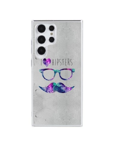 Coque Samsung Galaxy S23 Ultra 5G I Love Hipsters - Eleaxart