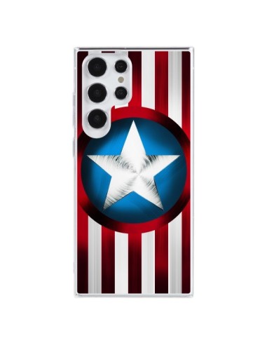 Coque Samsung Galaxy S23 Ultra 5G Captain America Great Defender - Eleaxart