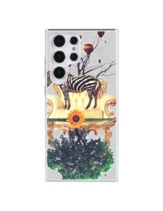 Coque Samsung Galaxy S23 Ultra 5G Zebre The World - Eleaxart