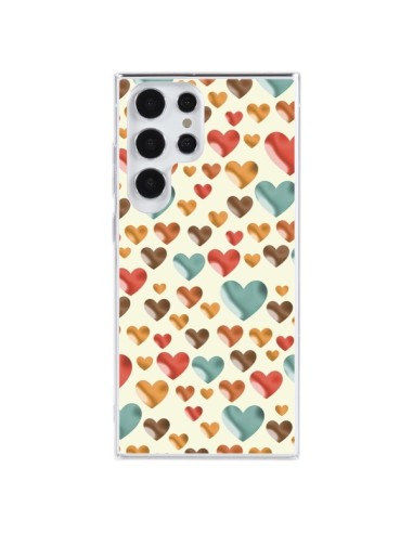 Samsung Galaxy S23 Ultra 5G Case Hearts Colorful - Eleaxart