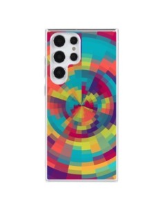 Cover Samsung Galaxy S23 Ultra 5G Spirale di Colori Rosso...