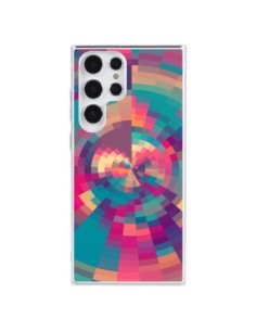 Cover Samsung Galaxy S23 Ultra 5G Spirales di Colori Rosa...