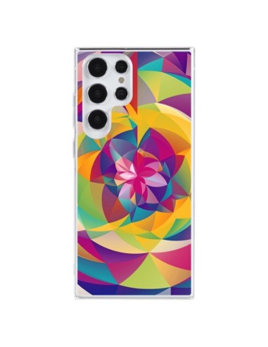 Cover Samsung Galaxy S23 Ultra 5G Acid Blossom Fiori - Eleaxart