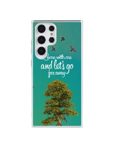 Coque Samsung Galaxy S23 Ultra 5G Let's Go Far Away Tree Arbre - Eleaxart