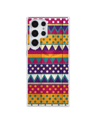 Coque Samsung Galaxy S23 Ultra 5G Mexican Triangle Aztec Azteque - Eleaxart