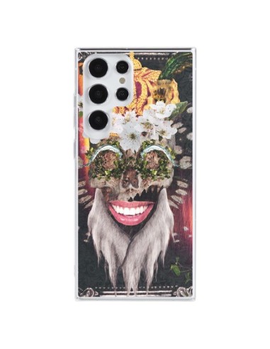 Coque Samsung Galaxy S23 Ultra 5G My Best Costume Roi King Monkey Singe Couronne - Eleaxart