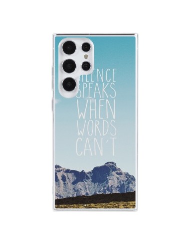 Cover Samsung Galaxy S23 Ultra 5G Silence speaks when words can't Paesaggio - Eleaxart