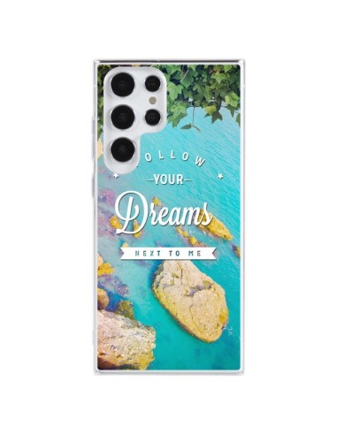 Coque Samsung Galaxy S23 Ultra 5G Follow your dreams Suis tes rêves Islands - Eleaxart