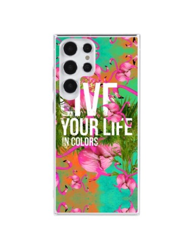 Cover Samsung Galaxy S23 Ultra 5G Live your Life Vivi la tua vita - Eleaxart