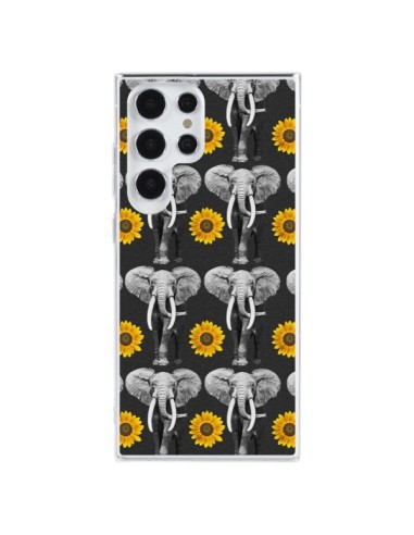 Coque Samsung Galaxy S23 Ultra 5G Elephant Tournesol - Eleaxart