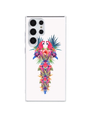 Coque Samsung Galaxy S23 Ultra 5G Parrot Kingdom Royaume Perroquet - Eleaxart