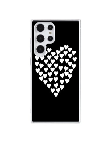 Samsung Galaxy S23 Ultra 5G Case Heart in hearts White - Project M