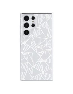 Cover Samsung Galaxy S23 Ultra 5G Linee Griglia Triangles...