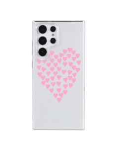 Cover Samsung Galaxy S23 Ultra 5G Cuori Amore Rosa...