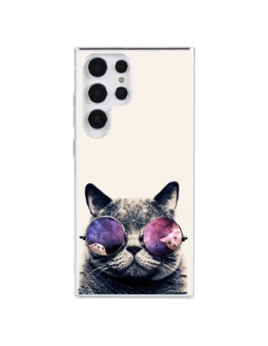 Cover Samsung Galaxy S23 Ultra 5G Gatto con gli occhiali- Gusto NYC