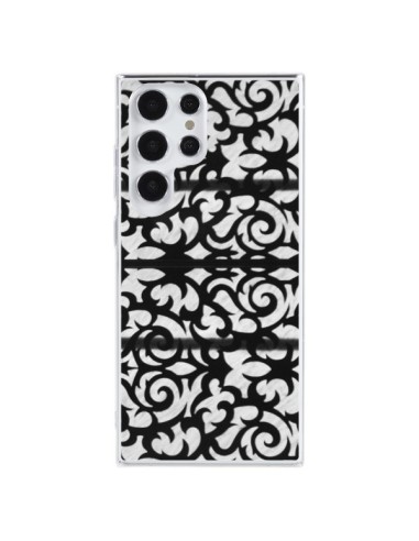 Coque Samsung Galaxy S23 Ultra 5G Abstrait Noir et Blanc - Irene Sneddon