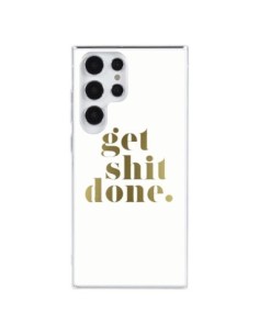 Cover Samsung Galaxy S23 Ultra 5G Get Shit Done Dorato -...
