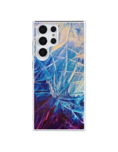 Coque Samsung Galaxy S23 Ultra 5G Fleurs Violettes françaises - Ebi Emporium