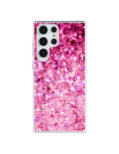 Cover Samsung Galaxy S23 Ultra 5G Romance Me Paillettes Rosas - Ebi Emporium