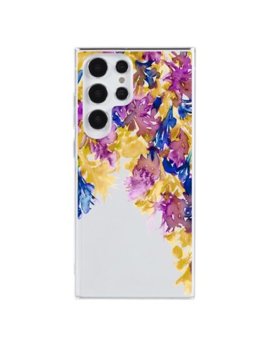 Cover Samsung Galaxy S23 Ultra 5G Cascata Floreale Trasparente - Ebi Emporium