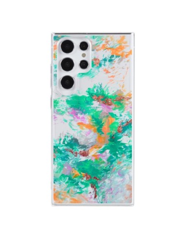 Cover Samsung Galaxy S23 Ultra 5G Sirena Fiori Trasparente - Ebi Emporium