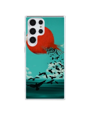 Coque Samsung Galaxy S23 Ultra 5G Soleil Oiseaux Mer - Jay Fleck