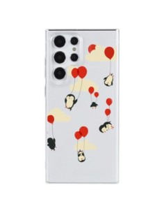 Samsung Galaxy S23 Ultra 5G Case Penguin Ballons Sky...
