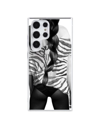 Coque Samsung Galaxy S23 Ultra 5G Femme Zebre - Jenny Liz Rome