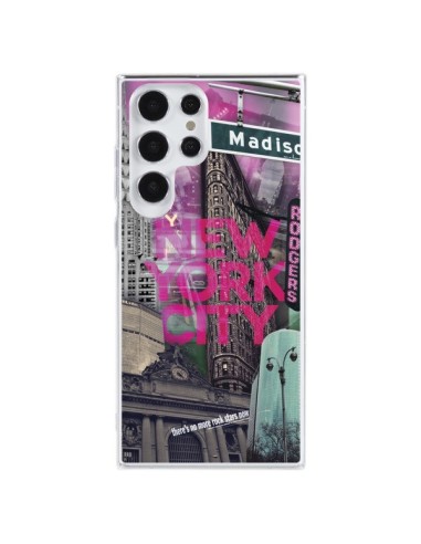Samsung Galaxy S23 Ultra 5G Case New York City Pink - Javier Martinez