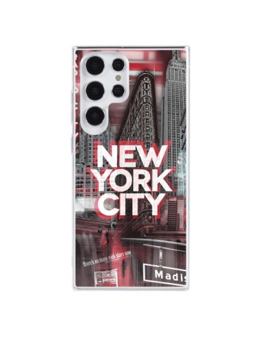 Cover Samsung Galaxy S23 Ultra 5G New York City Rosso - Javier Martinez