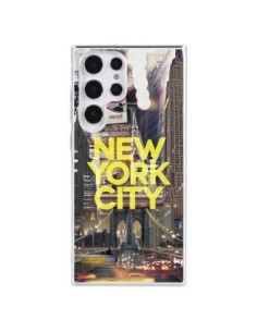 Coque Samsung Galaxy S23 Ultra 5G New York City Jaune -...