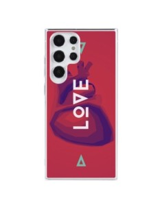 Samsung Galaxy S23 Ultra 5G Case Love Heart Triangle -...