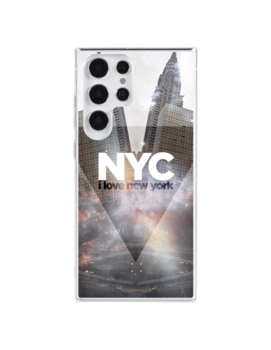 Coque Samsung Galaxy S23 Ultra 5G I Love New York City Gris - Javier Martinez