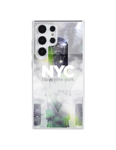 Coque Samsung Galaxy S23 Ultra 5G I Love New York City Gris Vert - Javier Martinez