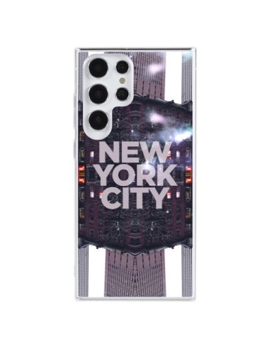 Coque Samsung Galaxy S23 Ultra 5G New York City Violet - Javier Martinez